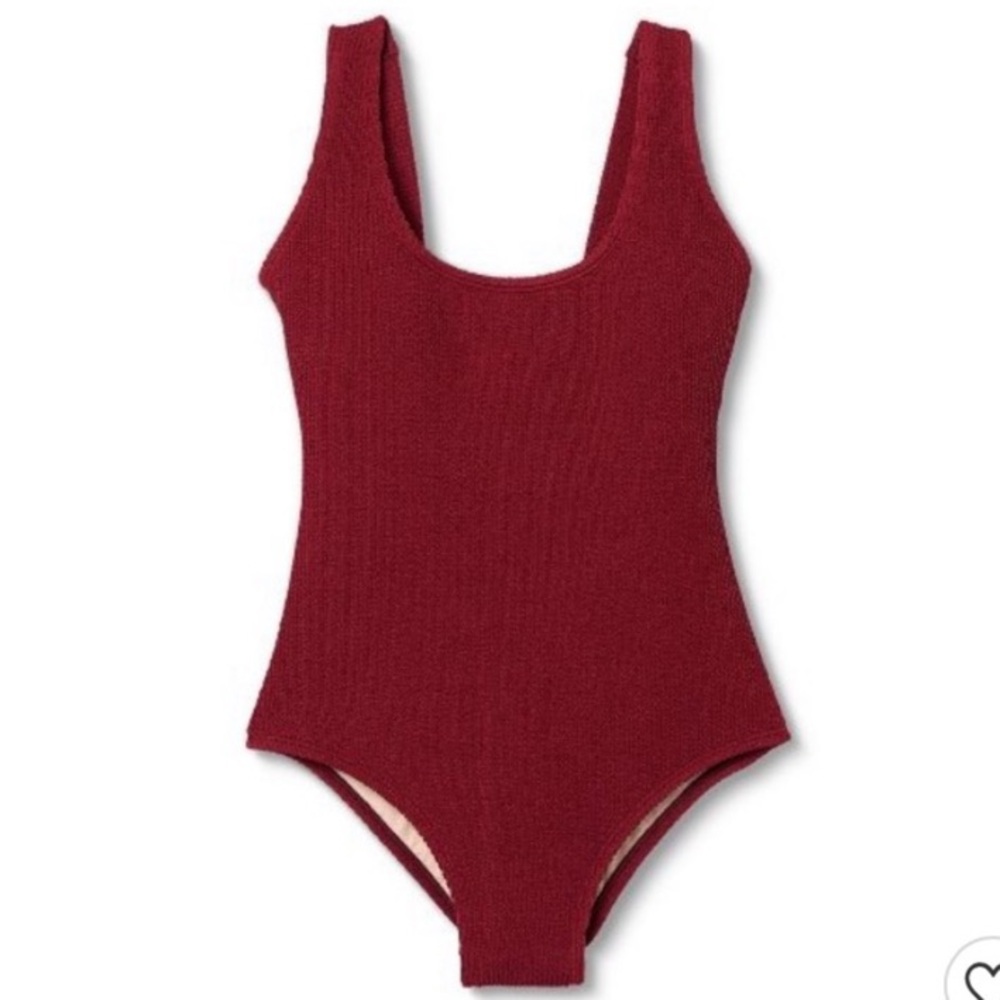 NWT Kona Sol Women's Pucker Square Neck Medium Coverage One Piece Swimsuit szXL - Picture 3 of 8
